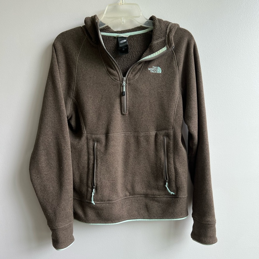 The North Face Brown Quarter Zip Hoodie